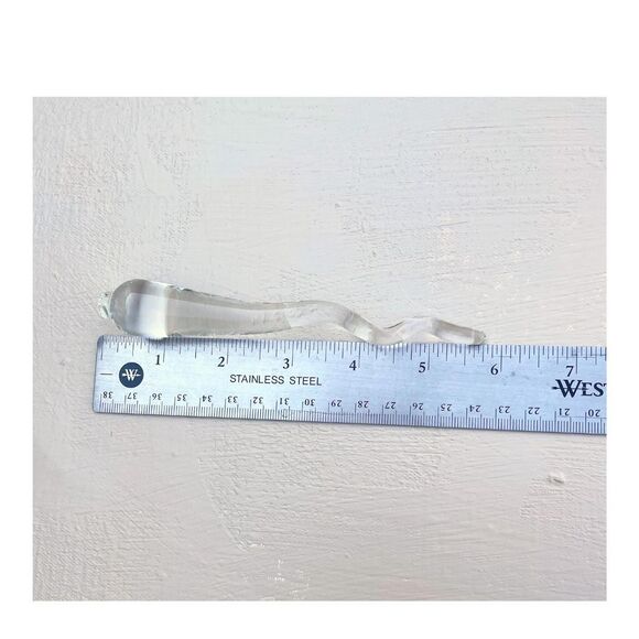 NEW! Set of 8 Handmade 6" Clear Glass Icicle Ornaments - Picture 5 of 8